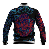 Odin Raven Viking Baseball Jacket with Valknut and Runes Norse Mythology and Magic Tribute - Wonder Print Shop