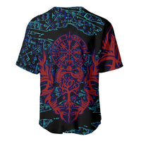 Odin Raven Viking Baseball Jersey with Valknut and Runes Norse Mythology and Magic Tribute - Wonder Print Shop