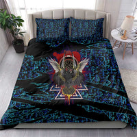 Odin Raven Viking Bedding Set with Valknut and Runes Norse Mythology and Magic Tribute - Wonder Print Shop
