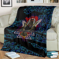 Odin Raven Viking Blanket with Valknut and Runes Norse Mythology and Magic Tribute - Wonder Print Shop
