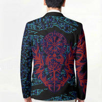 Odin Raven Viking Blazer with Valknut and Runes Norse Mythology and Magic Tribute - Wonder Print Shop