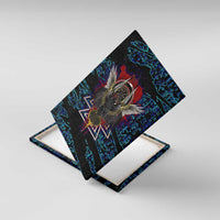Odin Raven Viking Canvas Wall Art with Valknut and Runes Norse Mythology and Magic Tribute - Wonder Print Shop