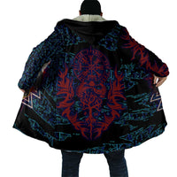 Odin Raven Viking Cloak with Valknut and Runes Norse Mythology and Magic Tribute - Wonder Print Shop