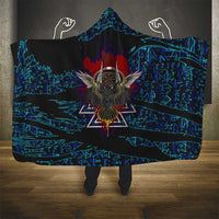 Odin Raven Viking Hooded Blanket with Valknut and Runes Norse Mythology and Magic Tribute - Wonder Print Shop