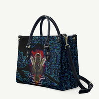 Odin Raven Viking Leather Bag with Valknut and Runes Norse Mythology and Magic Tribute - Wonder Print Shop