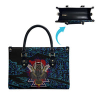Odin Raven Viking Leather Bag with Valknut and Runes Norse Mythology and Magic Tribute - Wonder Print Shop