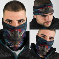 Odin Raven Viking Neck Gaiter with Valknut and Runes Norse Mythology and Magic Tribute - Wonder Print Shop