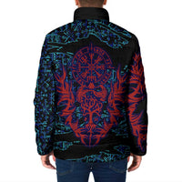 Odin Raven Viking Padded Jacket with Valknut and Runes Norse Mythology and Magic Tribute - Wonder Print Shop