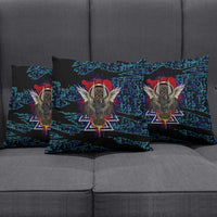 Odin Raven Viking Pillow Cover with Valknut and Runes Norse Mythology and Magic Tribute - Wonder Print Shop