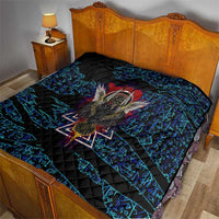 Odin Raven Viking Quilt with Valknut and Runes Norse Mythology and Magic Tribute - Wonder Print Shop