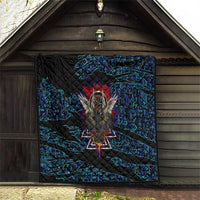 Odin Raven Viking Quilt with Valknut and Runes Norse Mythology and Magic Tribute - Wonder Print Shop