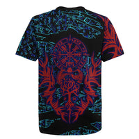 Odin Raven Viking Rugby Jersey with Valknut and Runes Norse Mythology and Magic Tribute - Wonder Print Shop