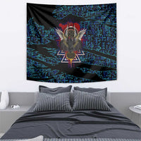 Odin Raven Viking Tapestry with Valknut and Runes Norse Mythology and Magic Tribute - Wonder Print Shop