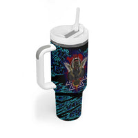 Odin Raven Viking Tumbler With Handle with Valknut and Runes Norse Mythology and Magic Tribute - Wonder Print Shop