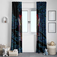 Odin Raven Viking Window Curtain with Valknut and Runes Norse Mythology and Magic Tribute - Wonder Print Shop
