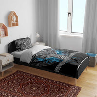 Thor Hammer Viking Bedding Set with Celtic Knots and Blue Splatter Norse Heritage Tribute - Wonder Print Shop