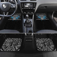 Thor Hammer Viking Car Mats with Celtic Knots and Blue Splatter Norse Heritage Tribute - Wonder Print Shop