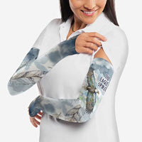 The Eagle Spirit Native American Arm Sleeves Soaring Bald Eagle and Tribal Feathers Watercolor Sky - Wonder Print Shop