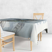 The Eagle Spirit Native American Tablecloth Soaring Bald Eagle and Tribal Feathers Watercolor Sky - Wonder Print Shop