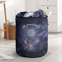 Dreamcatcher Native American Laundry Basket Feathers and Starry Night Sky The Dream Weaver Theme - Wonder Print Shop