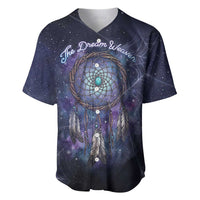 Dreamcatcher Native American Baseball Jersey Feathers and Starry Night Sky The Dream Weaver Theme - Wonder Print Shop