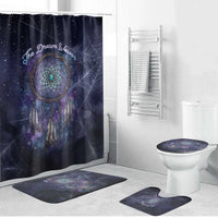 Dreamcatcher Native American Bathroom Set Feathers and Starry Night Sky The Dream Weaver Theme - Wonder Print Shop