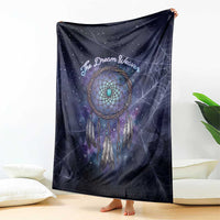 Dreamcatcher Native American Blanket Feathers and Starry Night Sky The Dream Weaver Theme - Wonder Print Shop