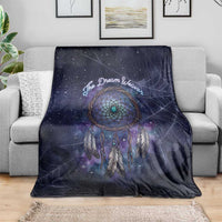 Dreamcatcher Native American Blanket Feathers and Starry Night Sky The Dream Weaver Theme - Wonder Print Shop