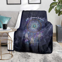 Dreamcatcher Native American Blanket Feathers and Starry Night Sky The Dream Weaver Theme - Wonder Print Shop