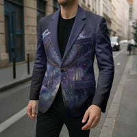 Dreamcatcher Native American Blazer Feathers and Starry Night Sky The Dream Weaver Theme - Wonder Print Shop