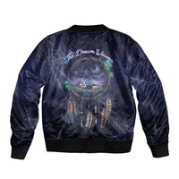 Dreamcatcher Native American Bomber Jacket Feathers and Starry Night Sky The Dream Weaver Theme - Wonder Print Shop