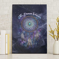 Dreamcatcher Native American Canvas Wall Art Feathers and Starry Night Sky The Dream Weaver Theme - Wonder Print Shop