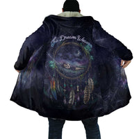 Dreamcatcher Native American Cloak Feathers and Starry Night Sky The Dream Weaver Theme - Wonder Print Shop