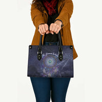 Dreamcatcher Native American Leather Bag Feathers and Starry Night Sky The Dream Weaver Theme - Wonder Print Shop