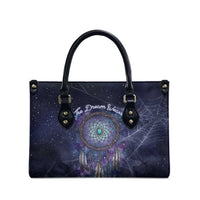 Dreamcatcher Native American Leather Bag Feathers and Starry Night Sky The Dream Weaver Theme - Wonder Print Shop