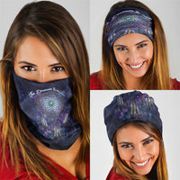 Dreamcatcher Native American Neck Gaiter Feathers and Starry Night Sky The Dream Weaver Theme - Wonder Print Shop