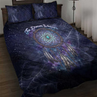 Dreamcatcher Native American Quilt Bed Set Feathers and Starry Night Sky The Dream Weaver Theme - Wonder Print Shop