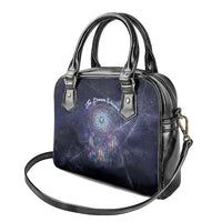 Dreamcatcher Native American Shoulder Handbag Feathers and Starry Night Sky The Dream Weaver Theme - Wonder Print Shop