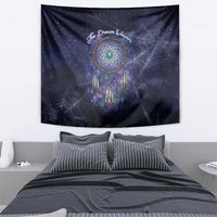 Dreamcatcher Native American Tapestry Feathers and Starry Night Sky The Dream Weaver Theme - Wonder Print Shop