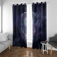 Dreamcatcher Native American Window Curtain Feathers and Starry Night Sky The Dream Weaver Theme - Wonder Print Shop
