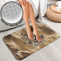 Buffalo Skull Native American Bathroom Set Tribal Symbols and Mountain Scene Great Herd and Plains Guardians - Wonder Print Shop