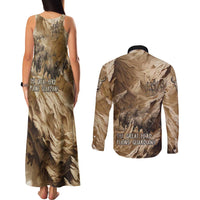Buffalo Skull Native American Couples Matching Tank Maxi Dress and Long Sleeve Button Shirt Tribal Symbols and Mountain Scene Great Herd and Plains Guardians - Wonder Print Shop