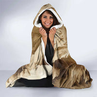 Buffalo Skull Native American Hooded Blanket Tribal Symbols and Mountain Scene Great Herd and Plains Guardians - Wonder Print Shop