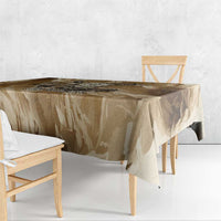 Buffalo Skull Native American Tablecloth Tribal Symbols and Mountain Scene Great Herd and Plains Guardians - Wonder Print Shop