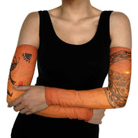 Kokopelli Tribal Arm Sleeves Native American Southwestern Petroglyph Patterns Sunset Landscape - Wonder Print Shop