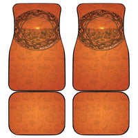 Kokopelli Tribal Car Mats Native American Southwestern Petroglyph Patterns Sunset Landscape - Wonder Print Shop