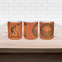 Kokopelli Tribal Ceramic Mug Native American Southwestern Petroglyph Patterns Sunset Landscape - Wonder Print Shop