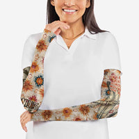 Sitting Bull Portrait Arm Sleeves Native American Tipi with Feathers and Spears Indigenous Pride - Wonder Print Shop