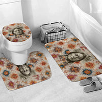 Sitting Bull Portrait Bathroom Set Native American Tipi with Feathers and Spears Indigenous Pride - Wonder Print Shop
