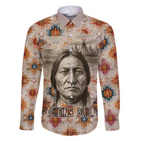 Sitting Bull Portrait Family Matching Tank Maxi Dress and Hawaiian Shirt Native American Tipi with Feathers and Spears Indigenous Pride - Wonder Print Shop